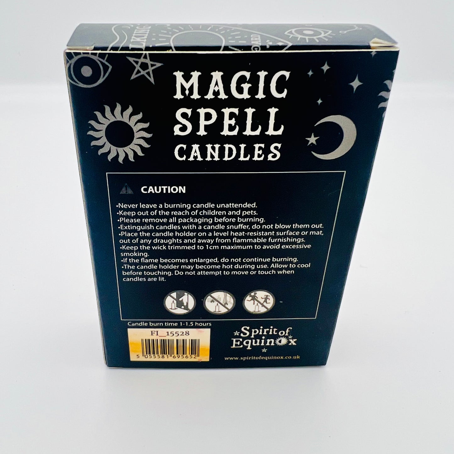 12 Magic Spell Candles with Success 10cm Yellow