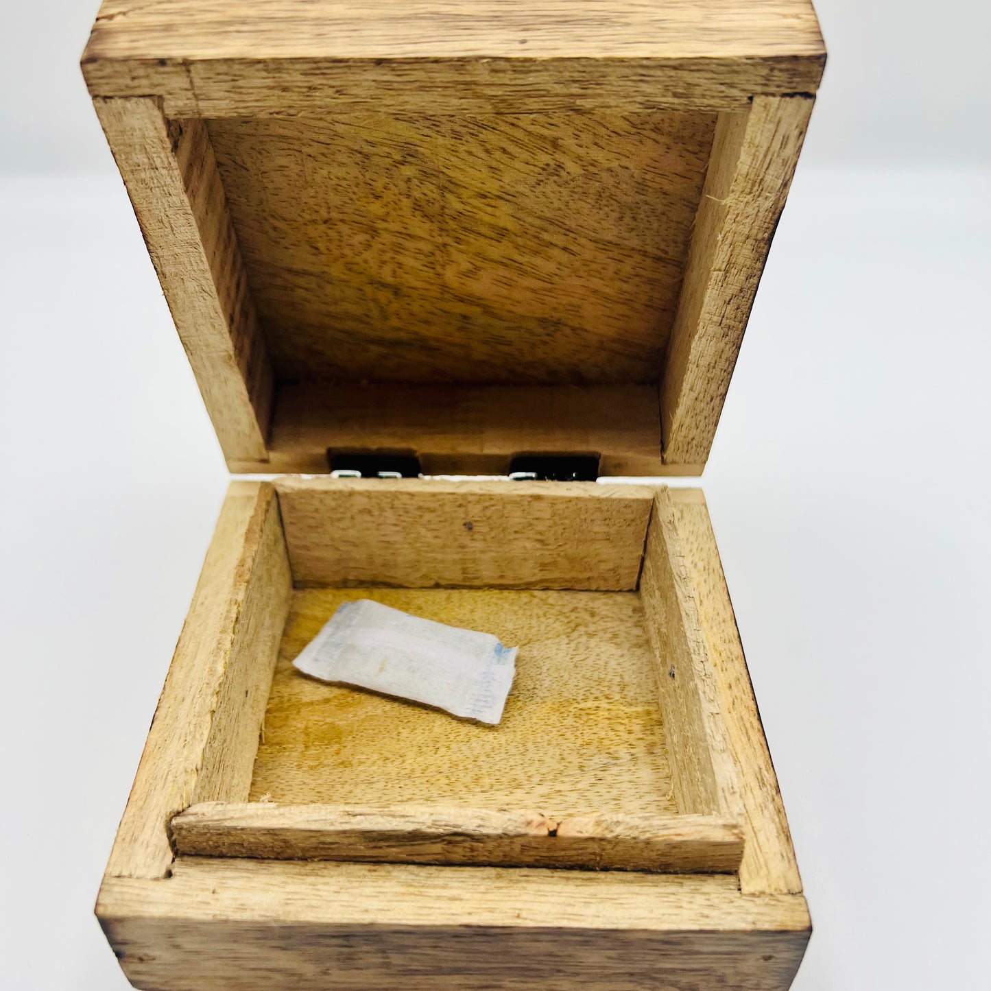 Small Mango Wood Keepsake Box-Orange