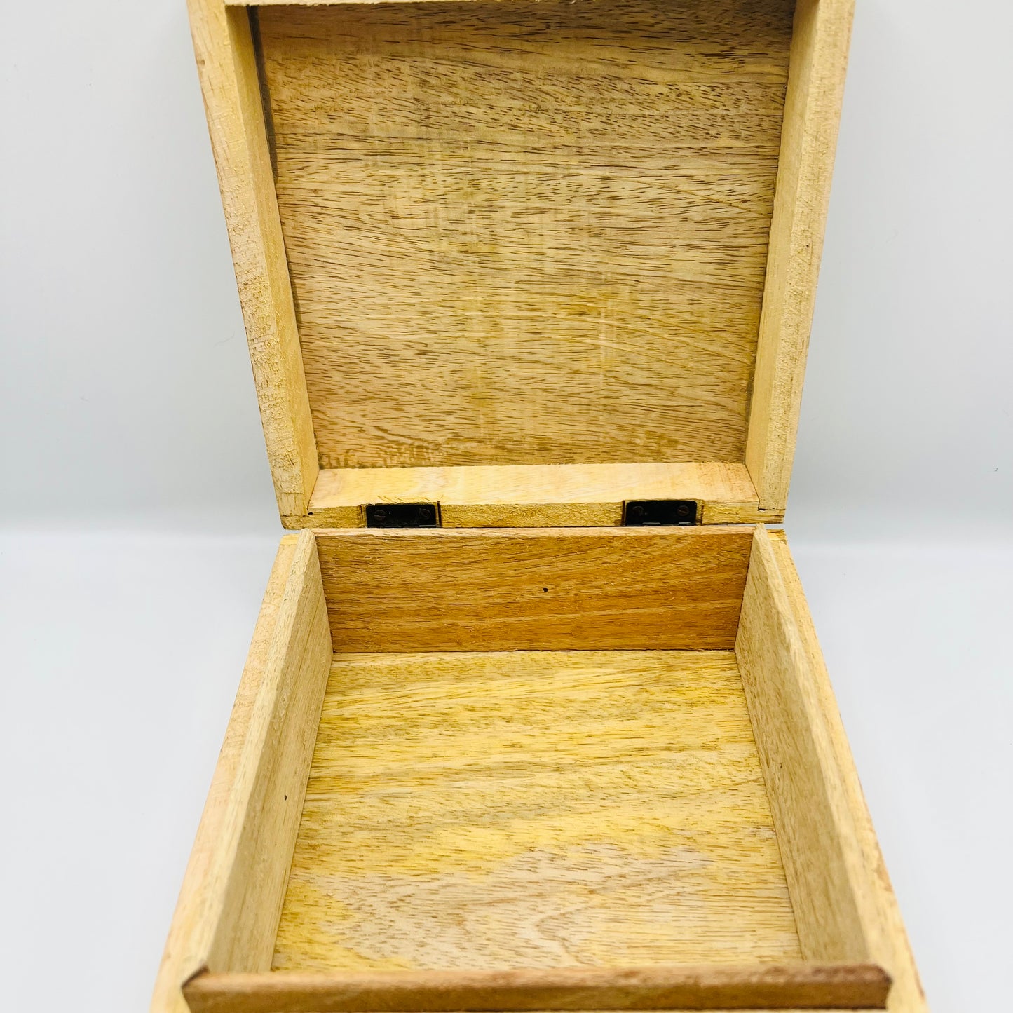 Mango Wood Keepsake Box-Orange