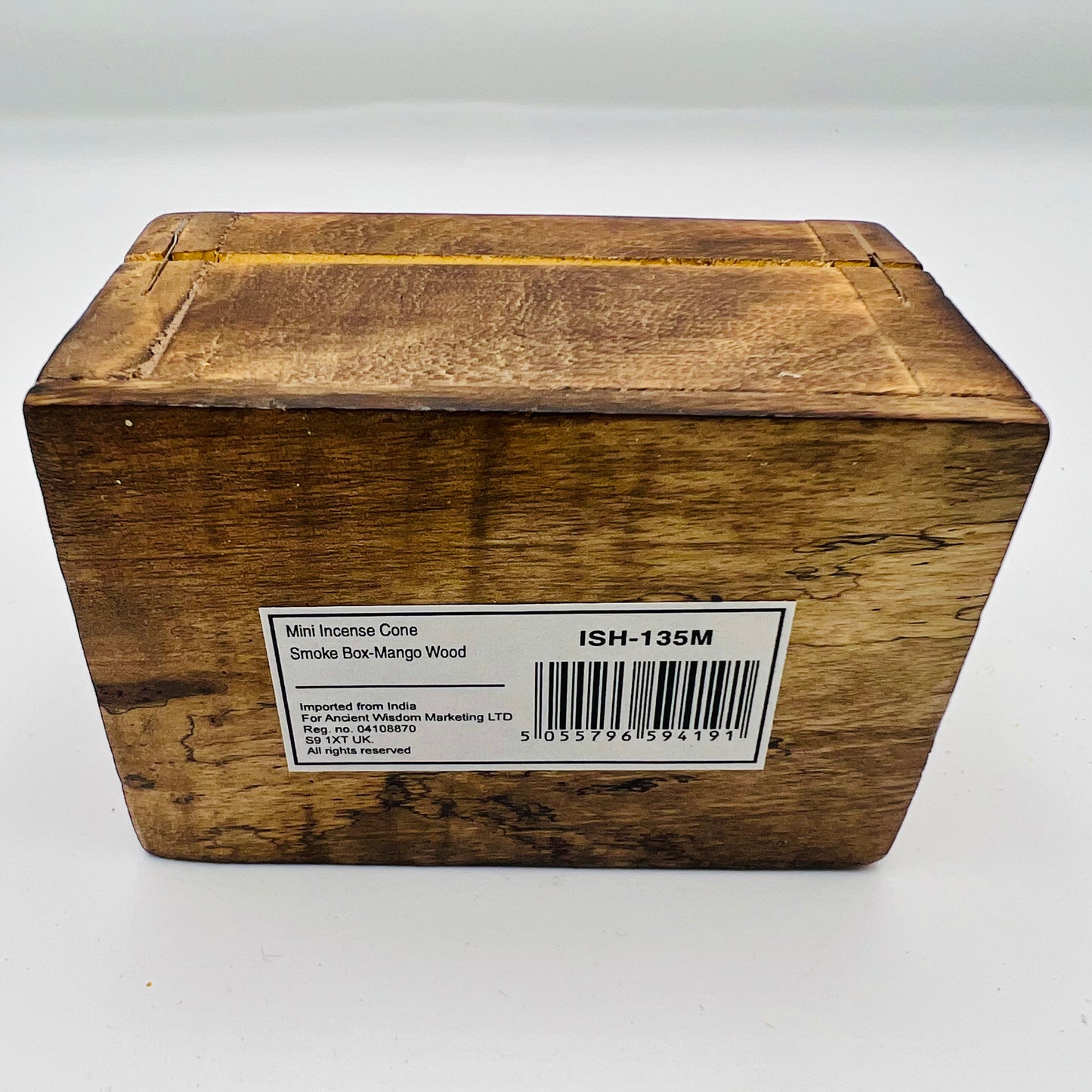 Mango Wood Mini Incense Cone Smoke Box