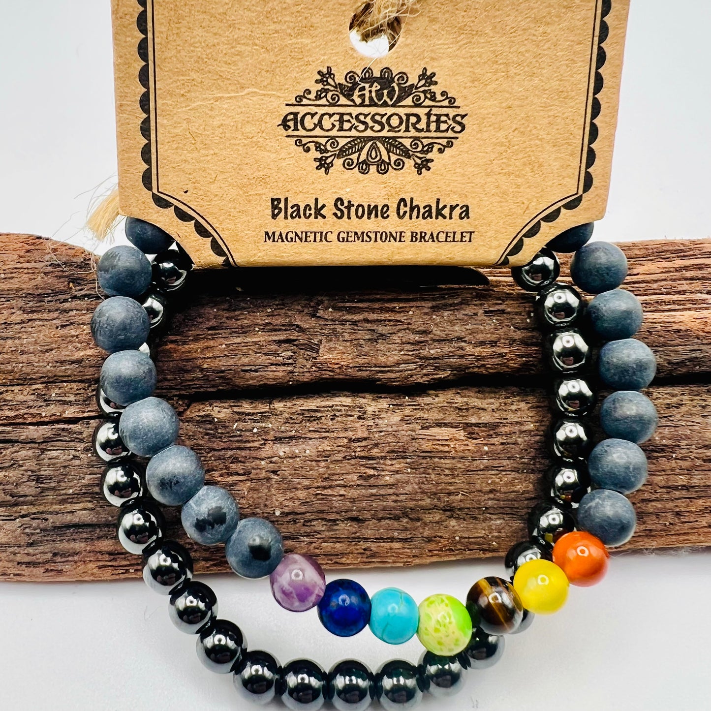 Black Stone Chakra Magnetic Gemstone Bracelet