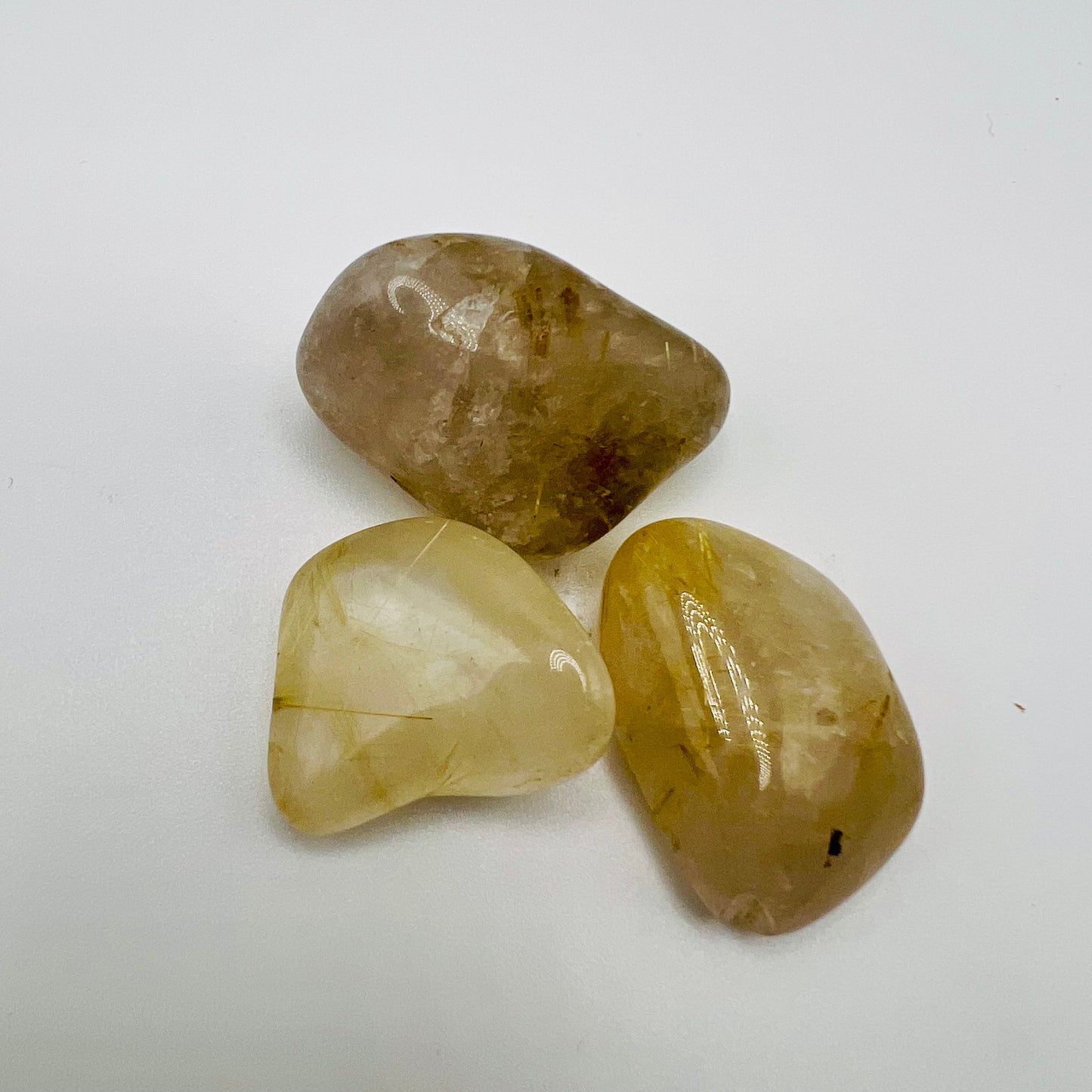 Rutilated Quartz Tumble Stones