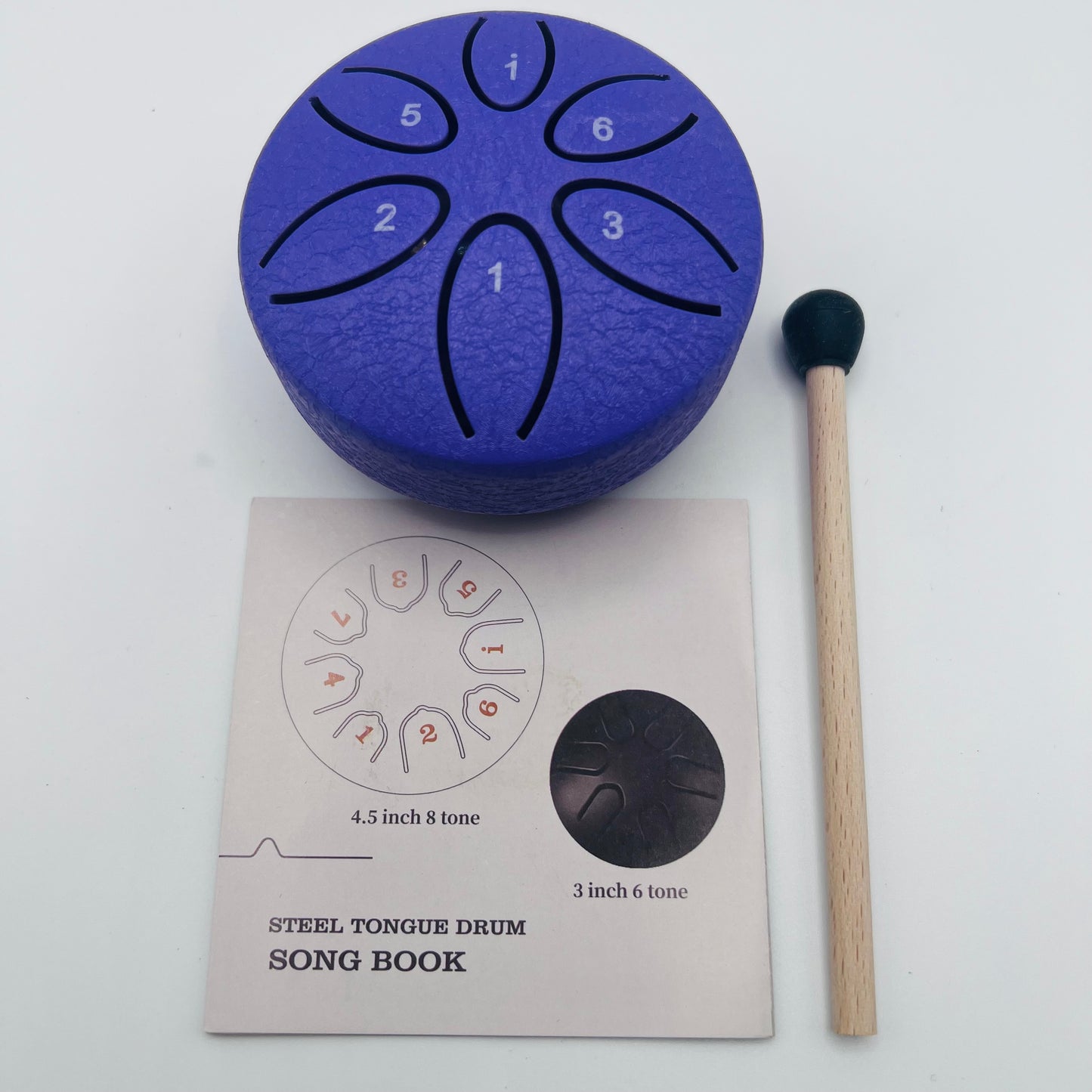 Compact 3 Inch 6 Note Rain Drum/Steel Tongue