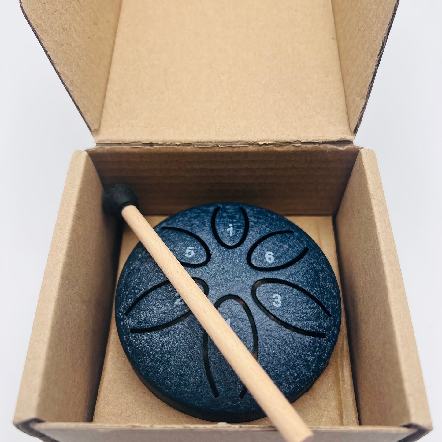 Compact 3 Inch 6 Note Rain Drum/Steel Tongue