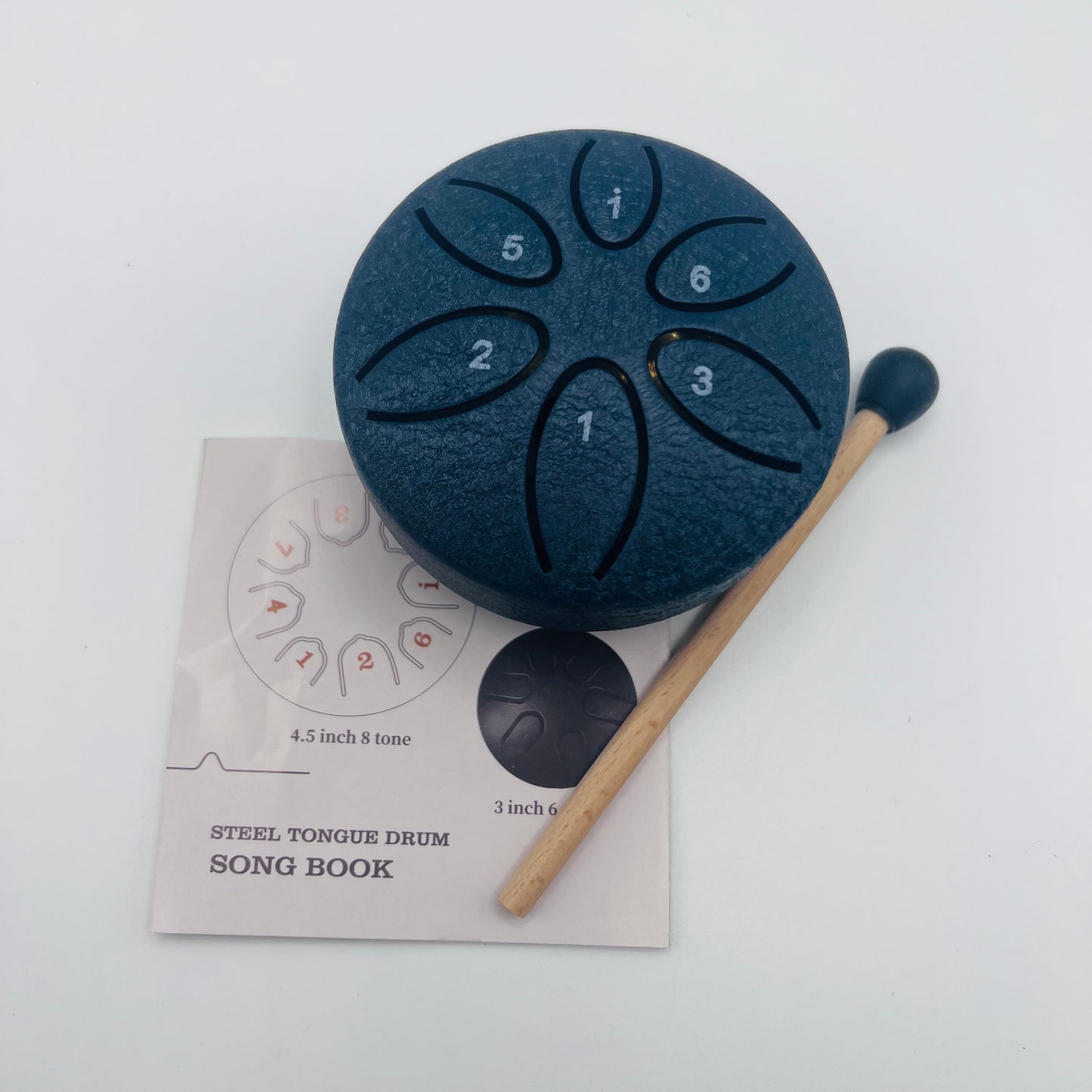 Compact 3 Inch 6 Note Rain Drum/Steel Tongue