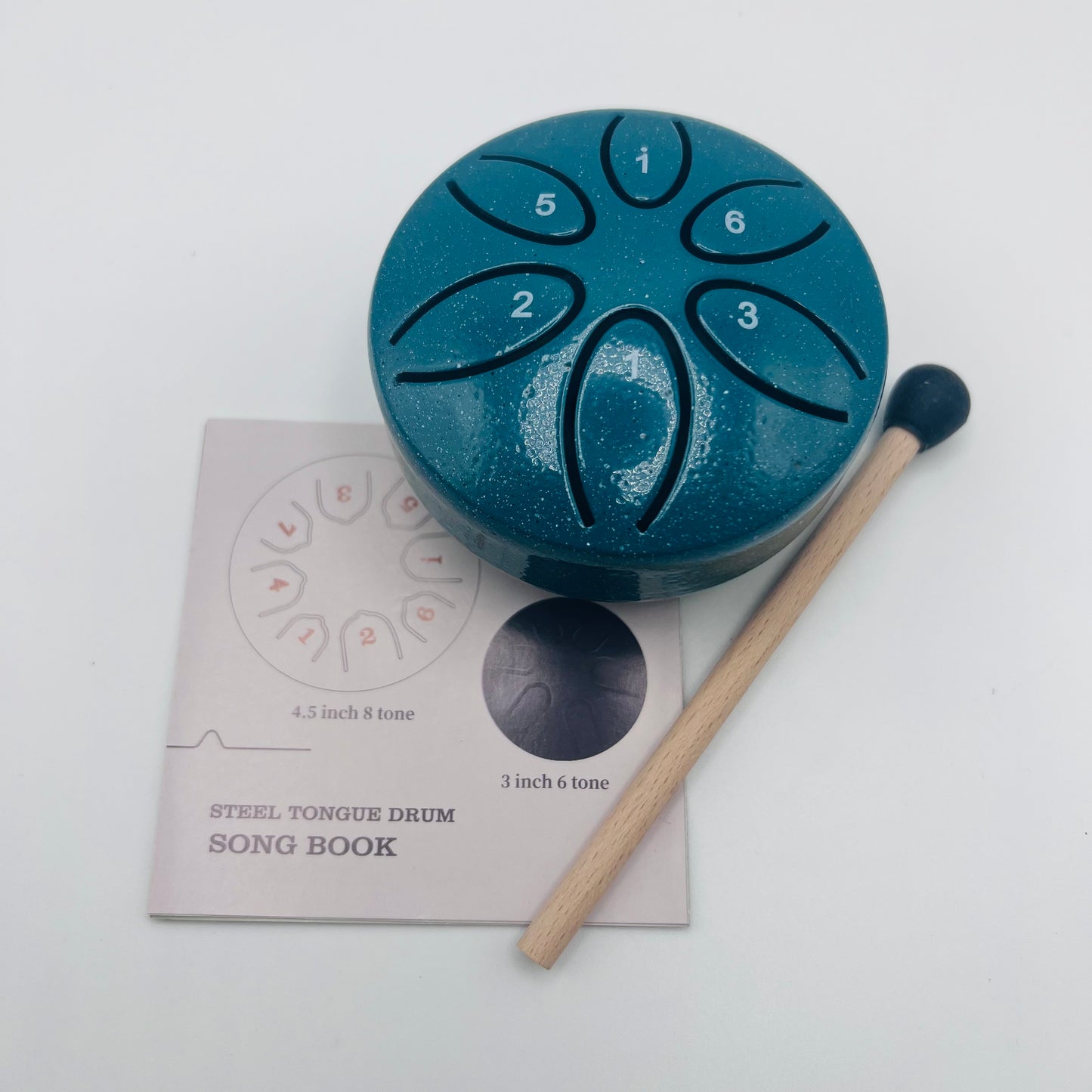 Compact 3 Inch 6 Note Rain Drum/Steel Tongue