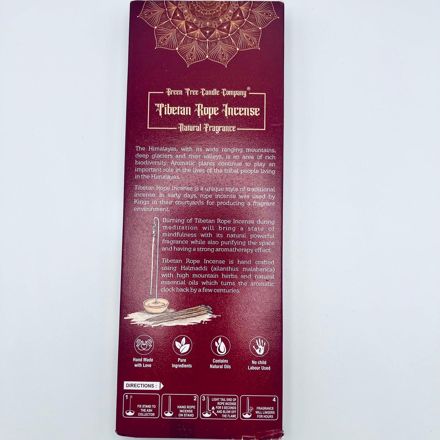 Meditating Herbs Tibetan Rope incense