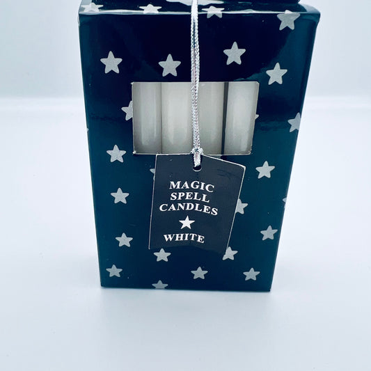 12 Magic Spell Candles with Enlightenment White