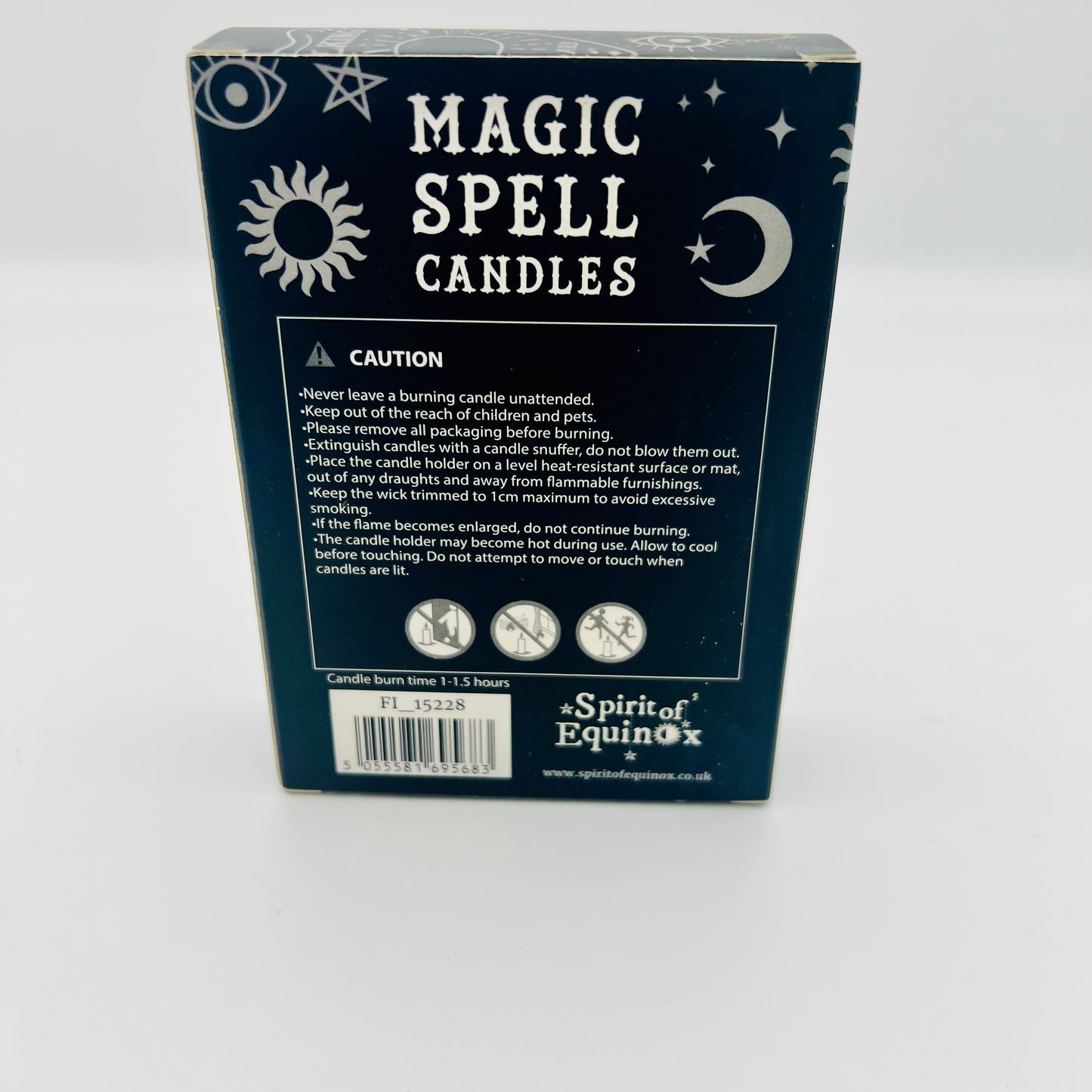 12 Magic Spell Candles with Prosperity 10cm Purple