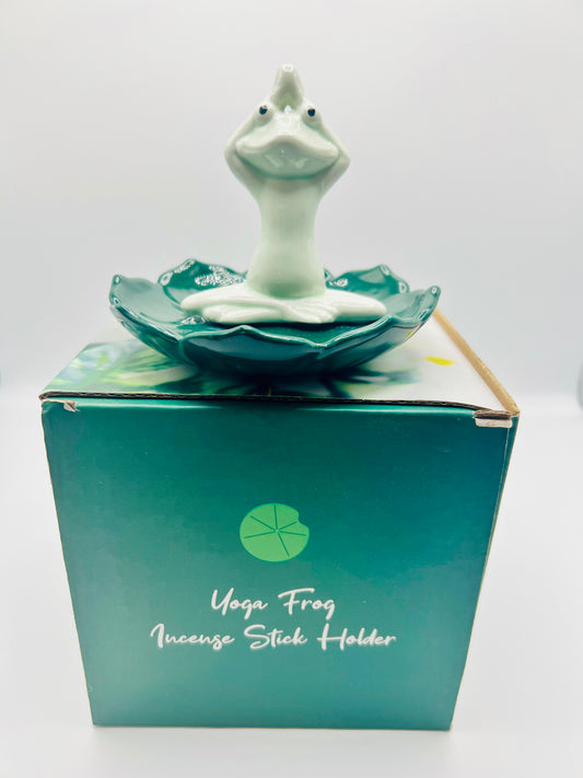 Yoga Frog Incense Stick Holder