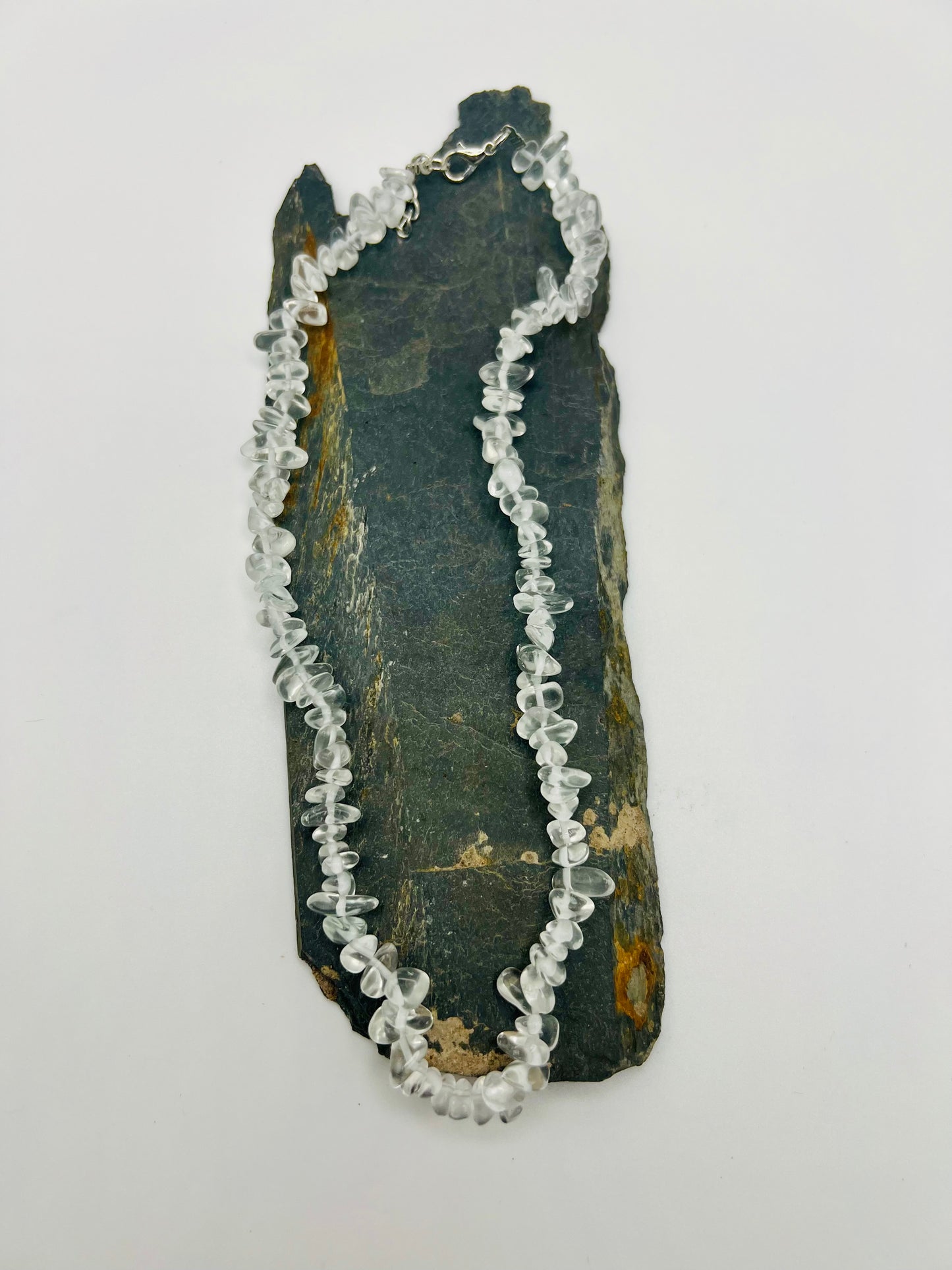 Clear Quartz Crystal Chip Necklace