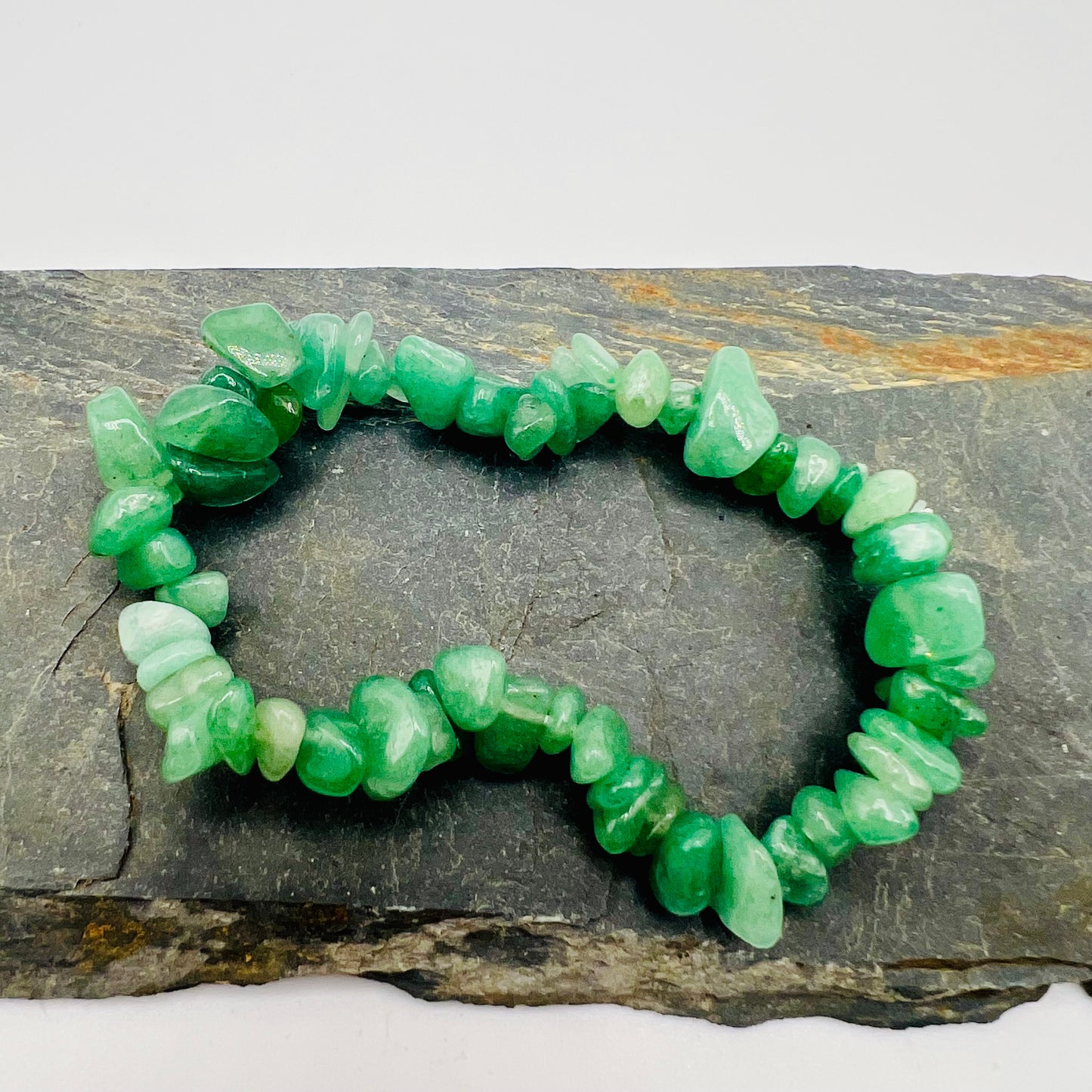 Green Aventurine Crystal Chip Bracelet
