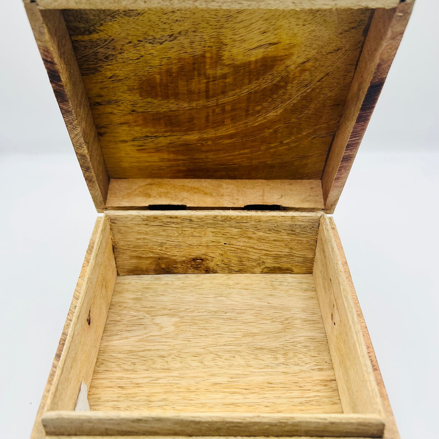 Mango Wood Keepsake Box-Teal