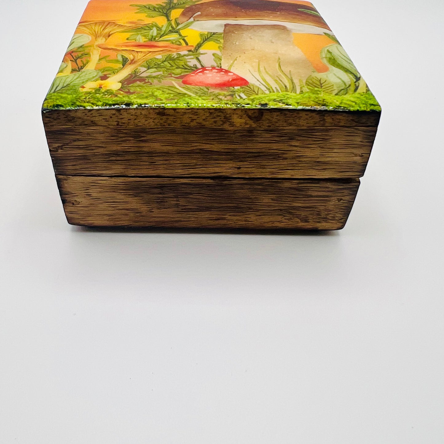 Small Mango Wood Keepsake Box-Orange