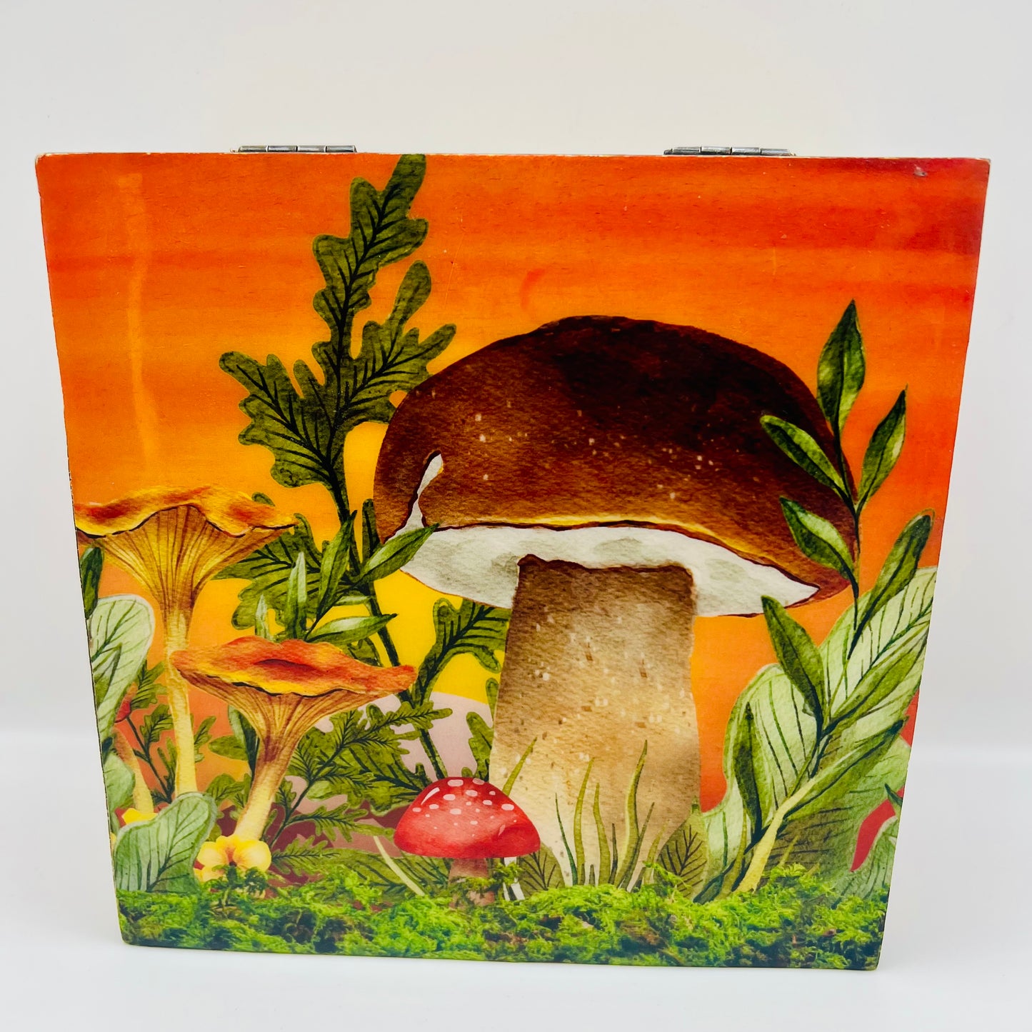 Mango Wood Keepsake Box-Orange