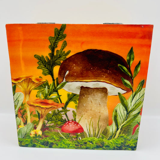 Mango Wood Keepsake Box-Orange