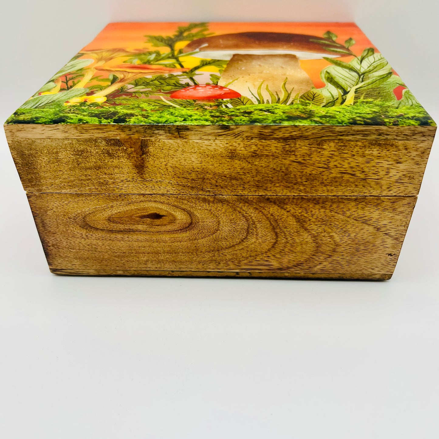 Mango Wood Keepsake Box-Orange