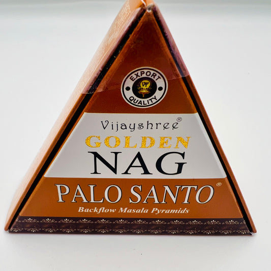 Golden Nag - Palo Santo Back Flow Incense Cones