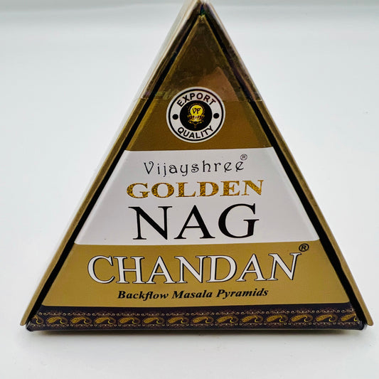 Golden Nag - Chandan Back Flow Incense Cones