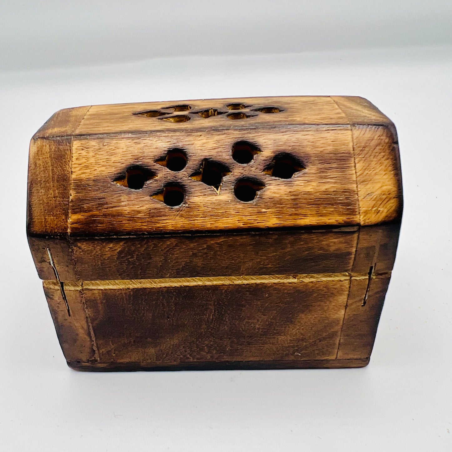 Mango Wood Mini Incense Cone Smoke Box