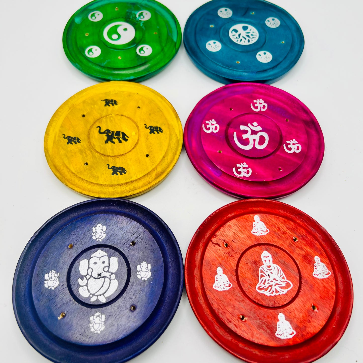 Assorted Design Incense Plates