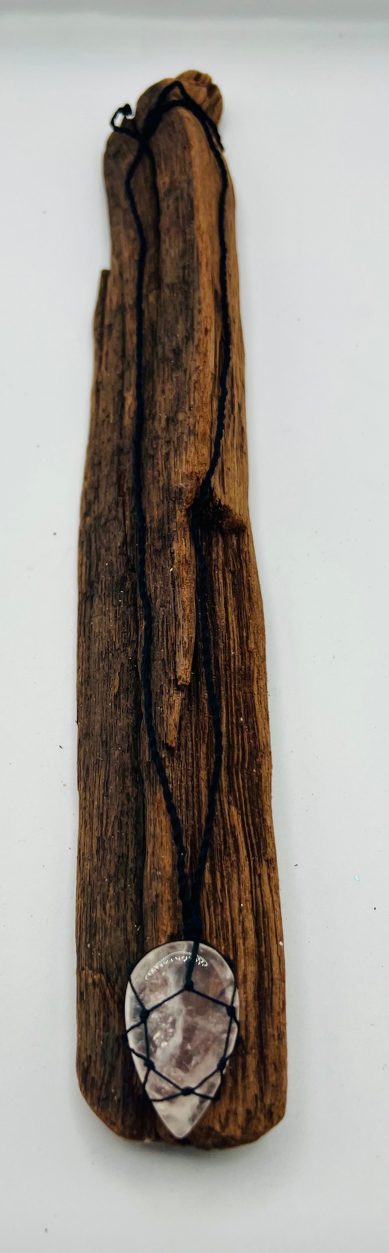 Rose Quartz Cord Necklace