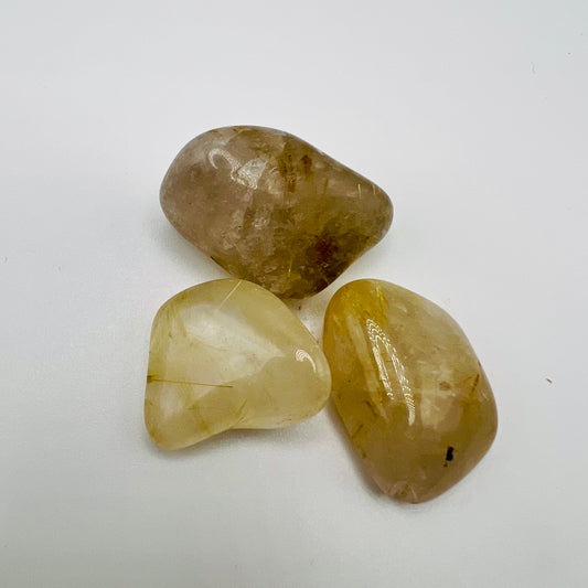 Rutilated Quartz Tumble Stones