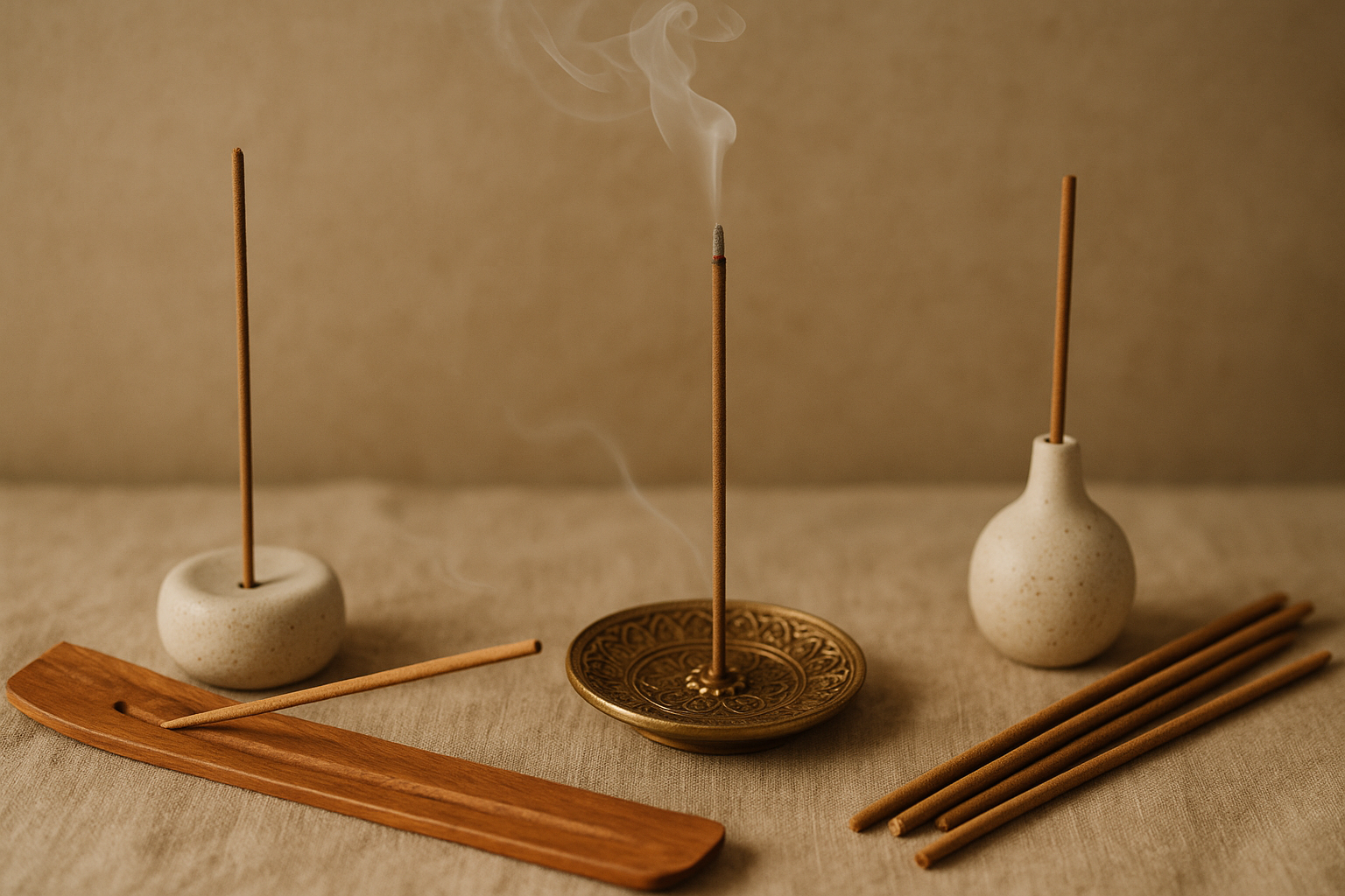 incense sticks and holders